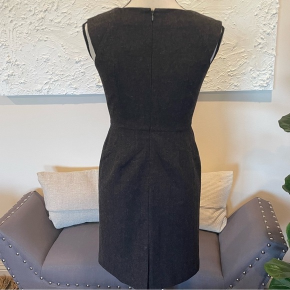 Banana Republic Sheath Brown Dress Wool Blend Size 2 Sleeveless Career NEW NWT. - Picture 2 of 11